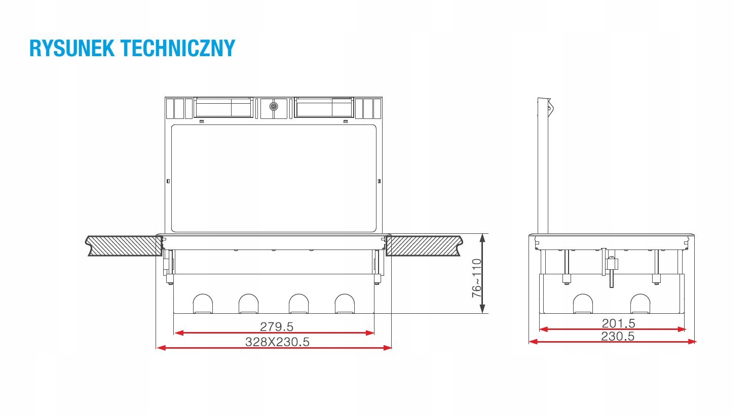 Puszka podłogowa 12M Floorbox ALANTEC EAN (GTIN) 6096228495487