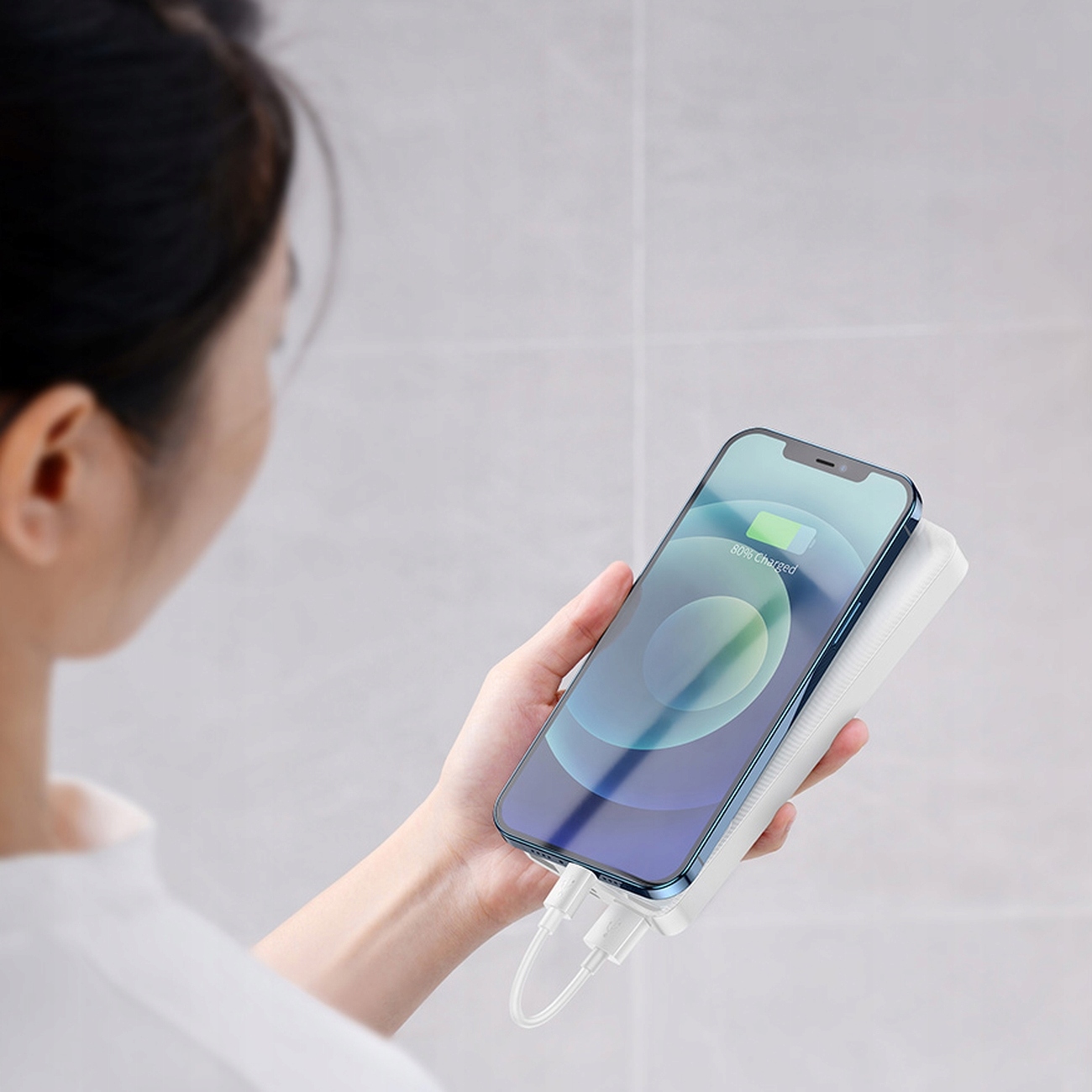 BASEUS POWERBANK LEKKI WYGODNY 10000mAh 20W SZYBKI POWER BANK USB/USB-C Wysokość produktu 15.3 cm