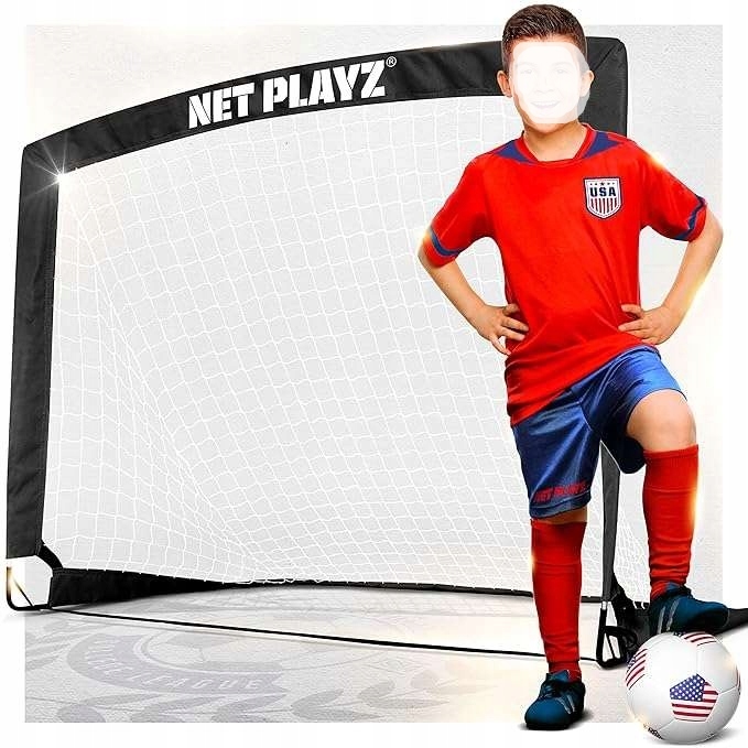 Bramka do piłki nożnej treningowa składana dla dzieci 120x90 cm