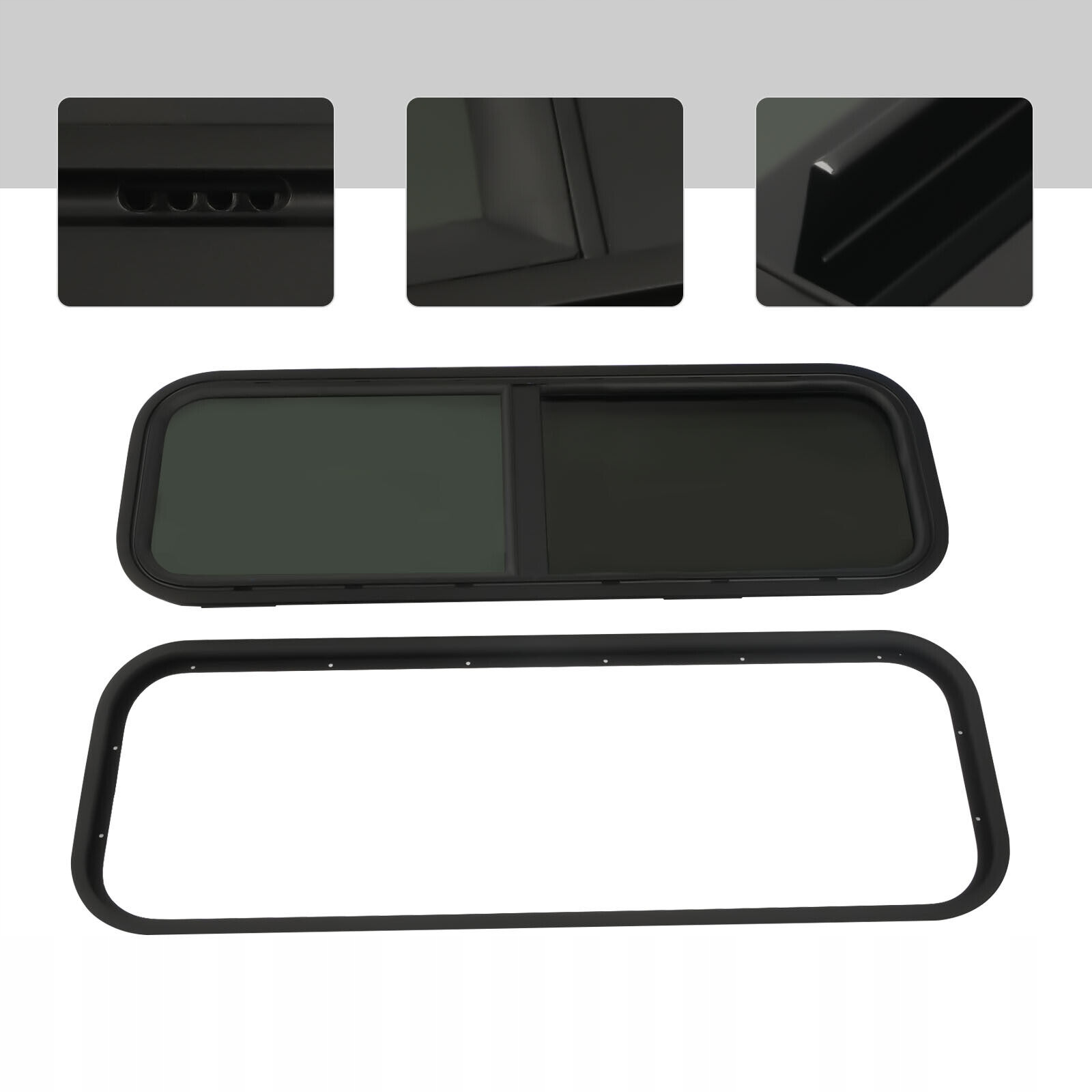 OKNO PRZESUWNE RV Z SIATKĄ 900*300 MM Marka bez marki