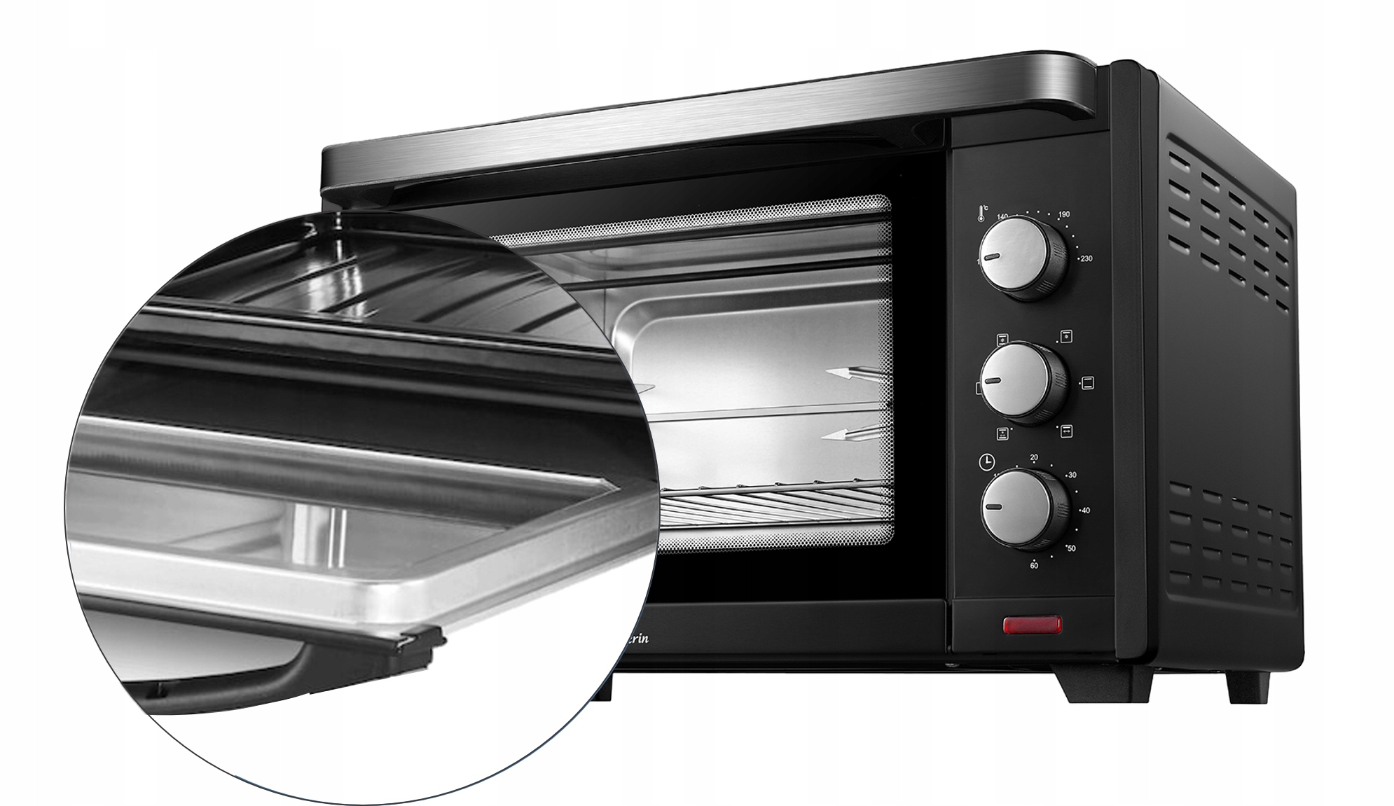 PIEKARNIK ELEKTRYCZNY 45L TERMOOBIEG+ROŻNO+GRILL Moc 2000 W