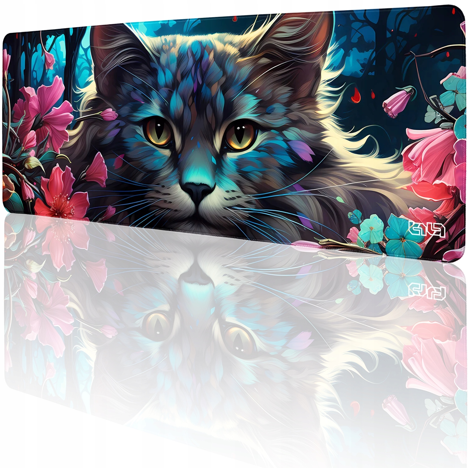 Podkładka Gamingowa Bukiet z Kotka 80x30 Tilt Duża Wodoodporna XXL