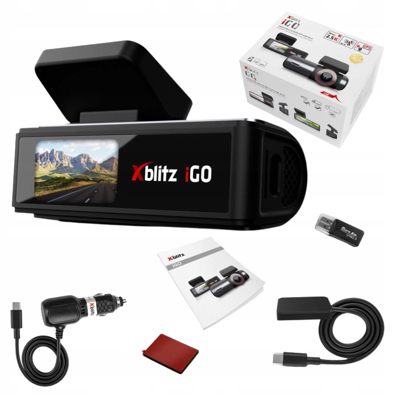 Xblitz Autokamera Igo 2.5K Wifi Gps G-senzor Wdr Nahrávanie V Slučke