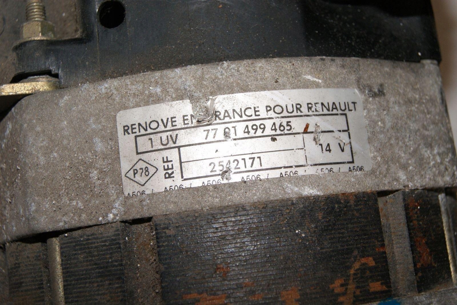 ALTERNATOR RENAULT ESPACE II 2.8 V6 Z7W A14N124 Producent części Renault OE