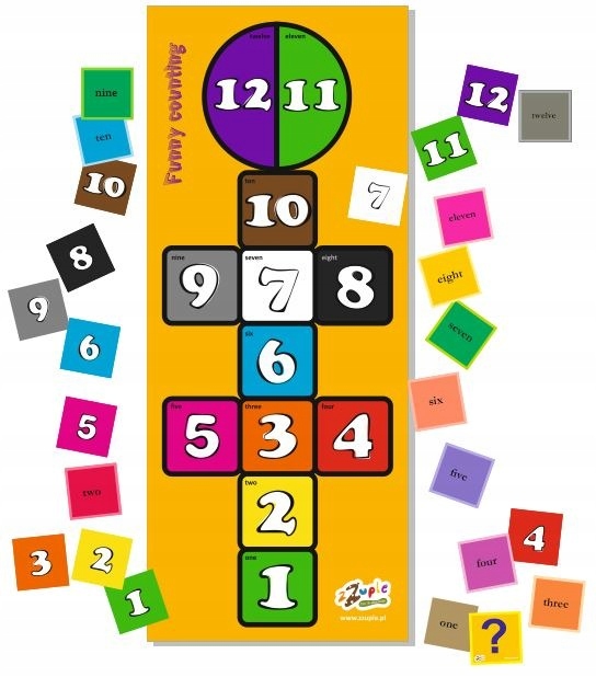 Mata Edukacyjna Funny Counting 35 Ruchomych Tafli