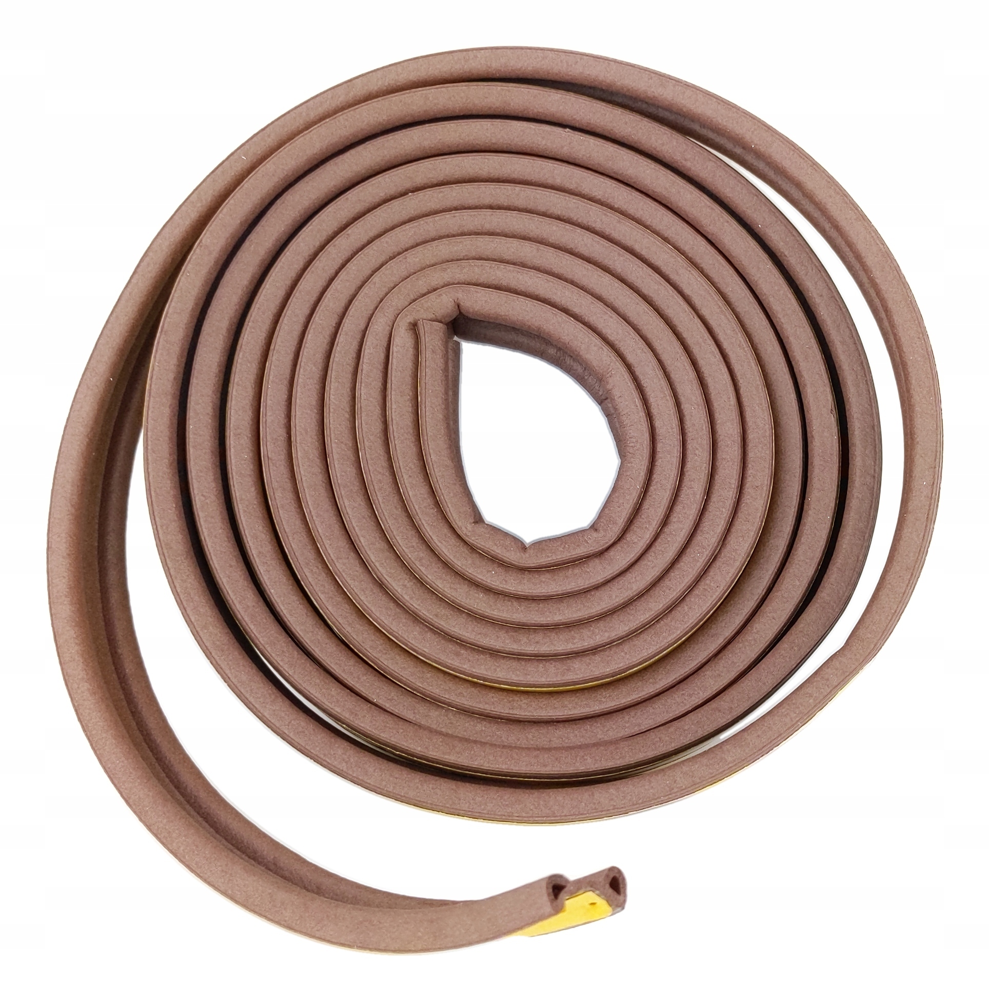 USZCZELKA DO DRZWI SAMOPRZYLEPNA BRĄZOWY 6M Stan opakowania oryginalne