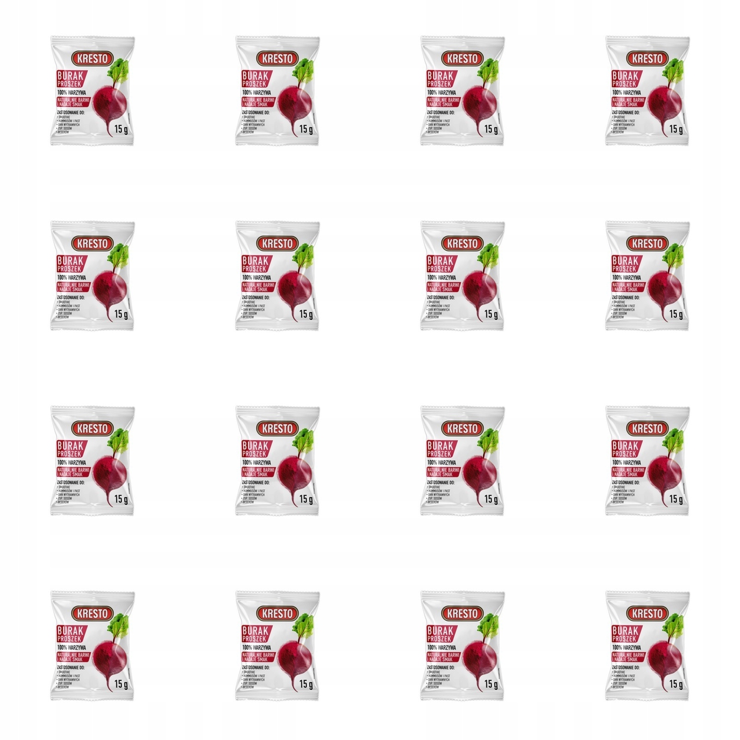 Levně 16 x 15 g Kresto Červená Řepa prášek