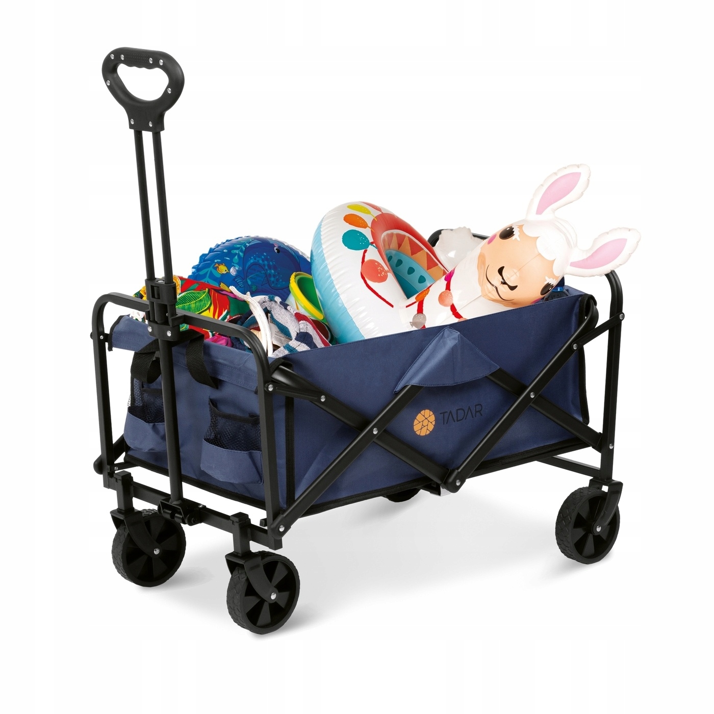 Wózek Plażowy Turystyczny z Rączką Ogrodowy Składany Zakupy Tadar