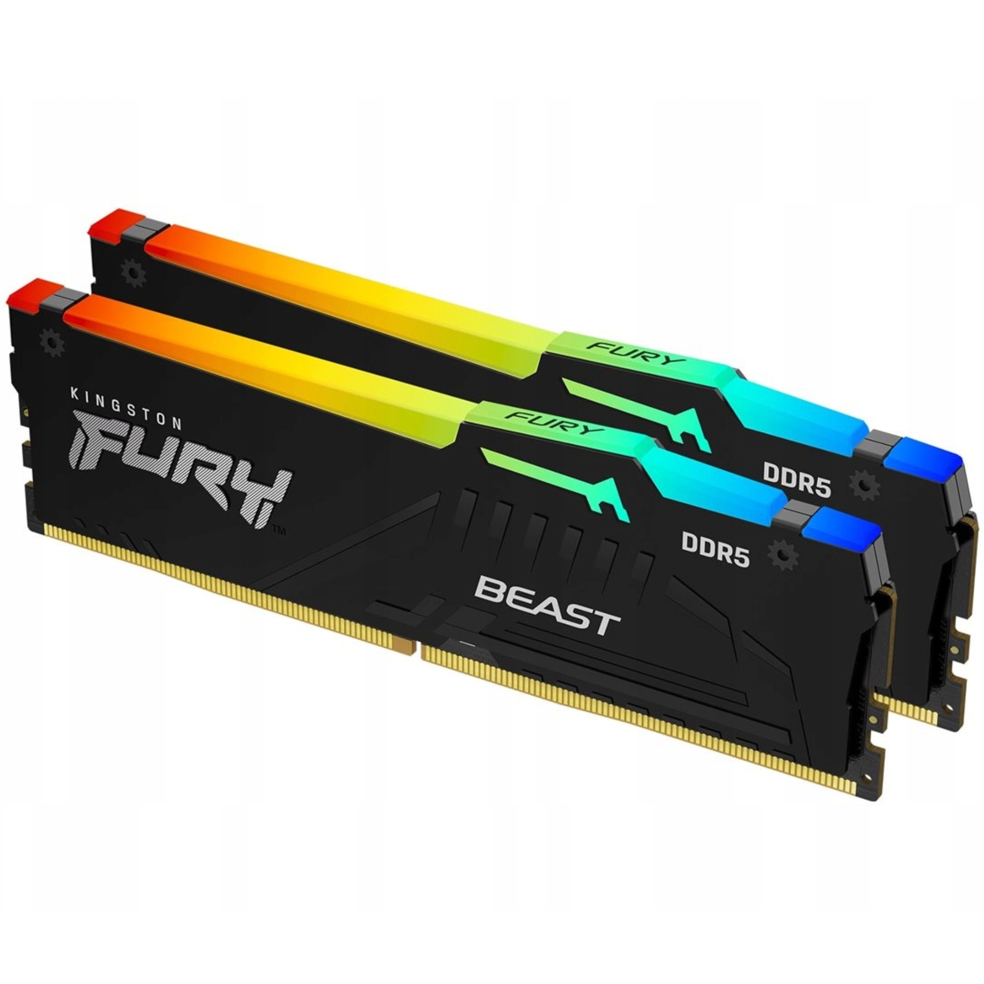 paměť Ram DDR5 32GB Kingston Fury Beast Rgb 6000 MHz CL30 2x16GB Xmp Expo