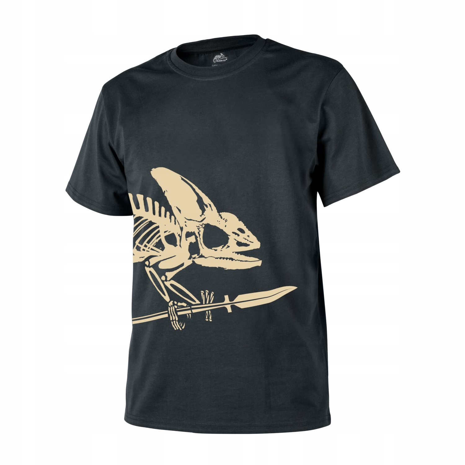 T-shirt Bawełna Full Body Skeleton L Czarny