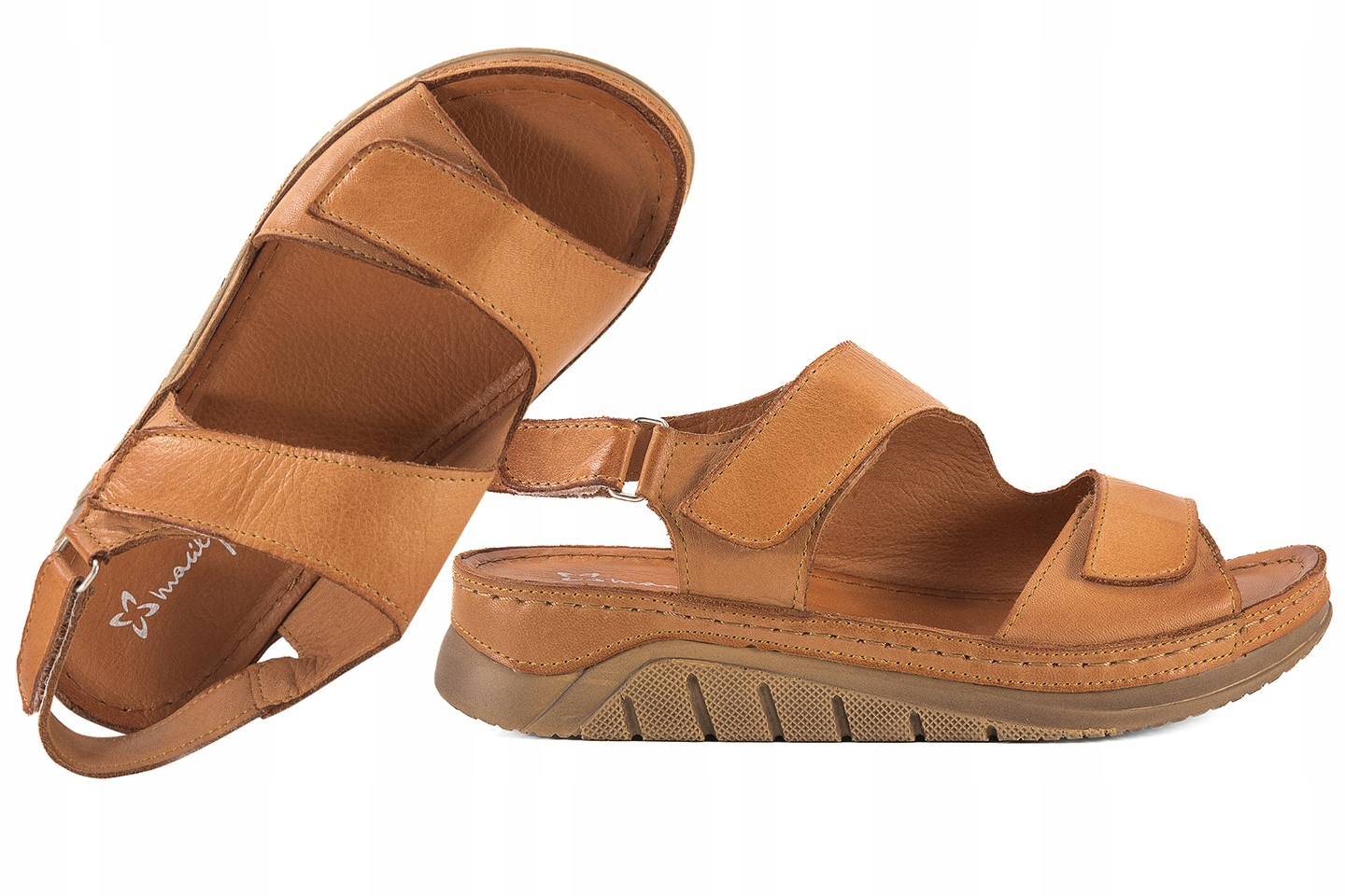 Maciejka L4495-29 Dámské Sandály Komfort Koturn Pu červené 37