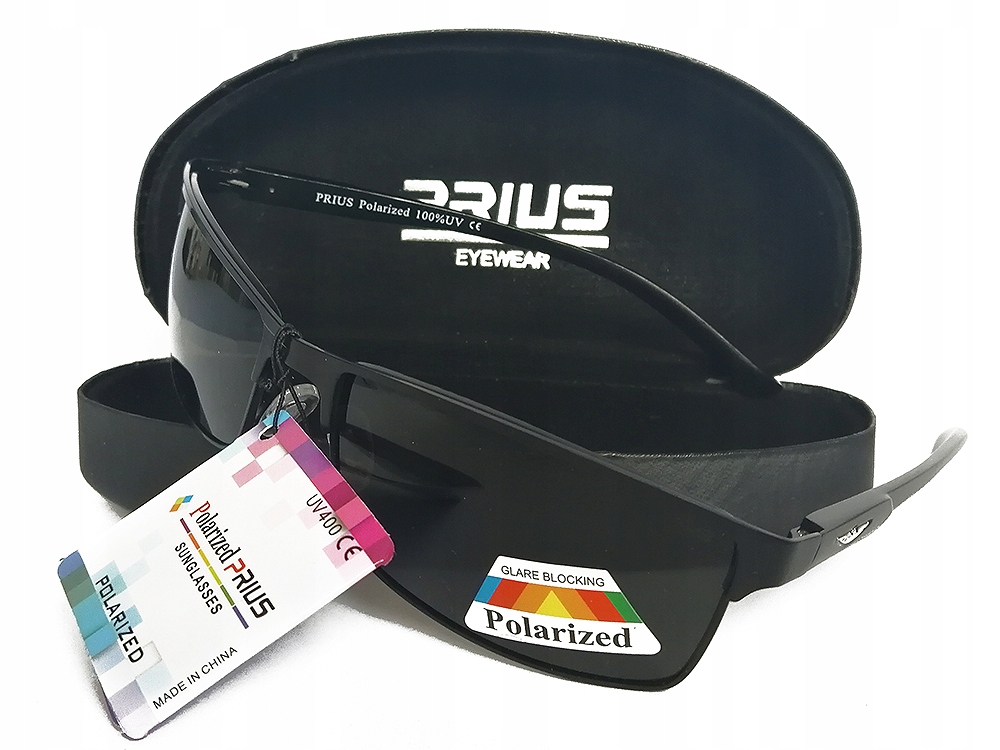 OKULARY MĘSKIE POLARYZACYJNE AVIATOR FLEKS ETUI Fason pilotki (aviatory)