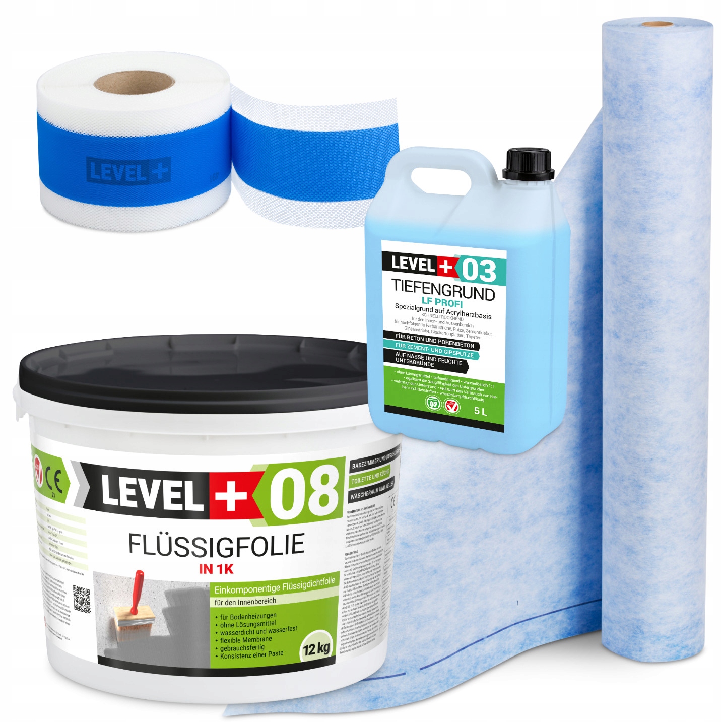 Hydroizolace Fólie 12 kg Páska 5 m Podložka 2 m Zem 5 l