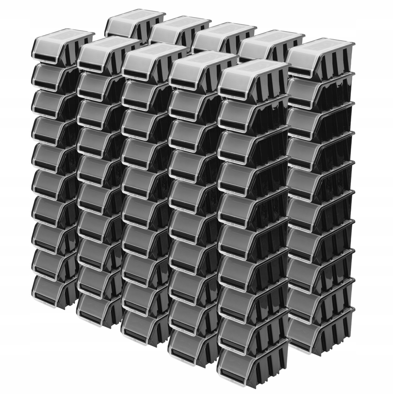 100x Pojemniki Magazynowy kuweta NPKL10 Czarna Rodzaj pojemnika kuweta