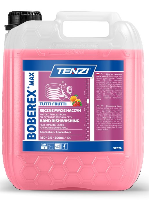 Levně Tenzi Boberex Max Tutti Frutti 5L. Tekutý prostředek na mytí nádobí Tenzi