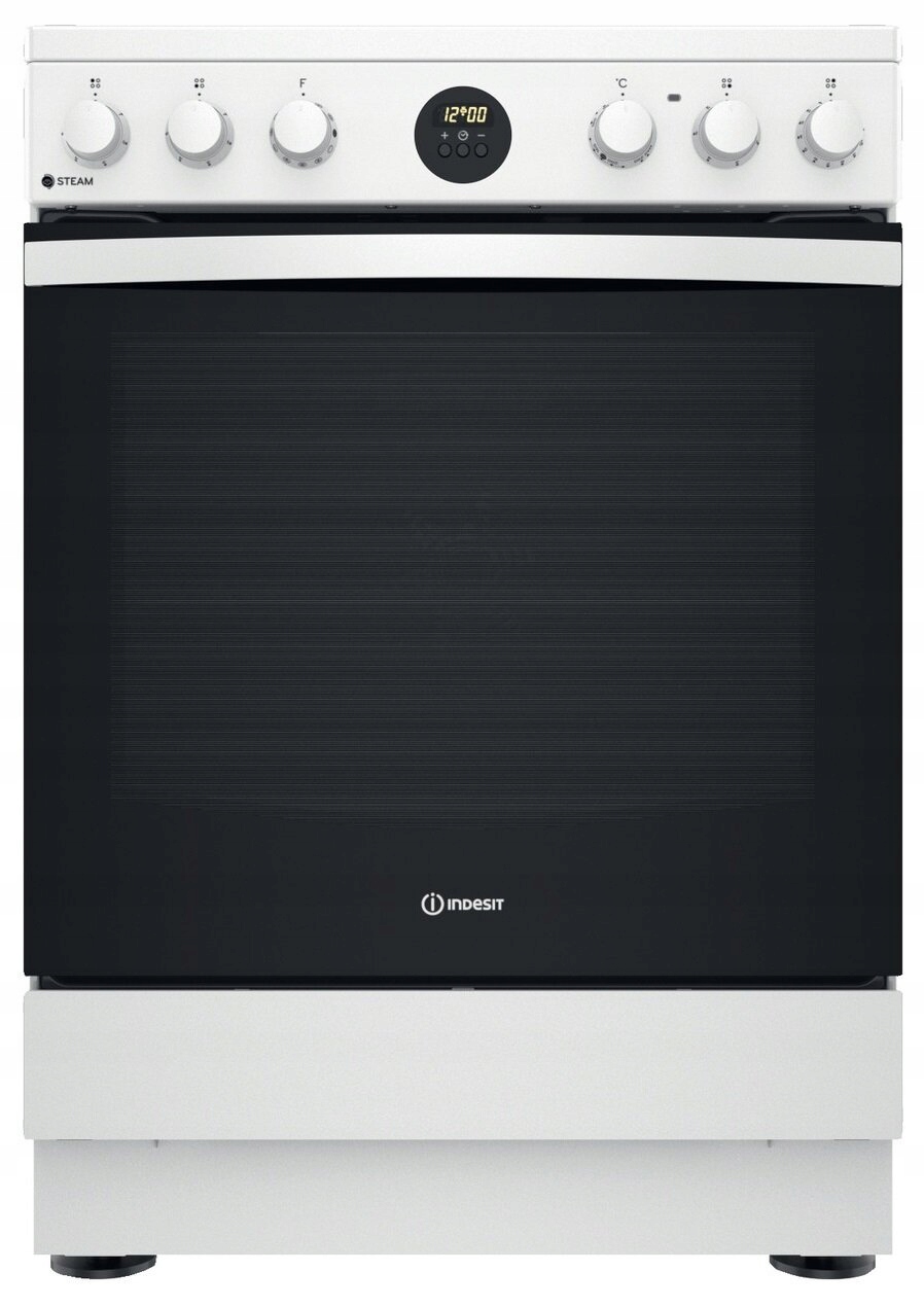 Kuchenka Indesit IS67V8CHW/E, 60 cm, Vitroceramiczna, Biała, 4 palniki