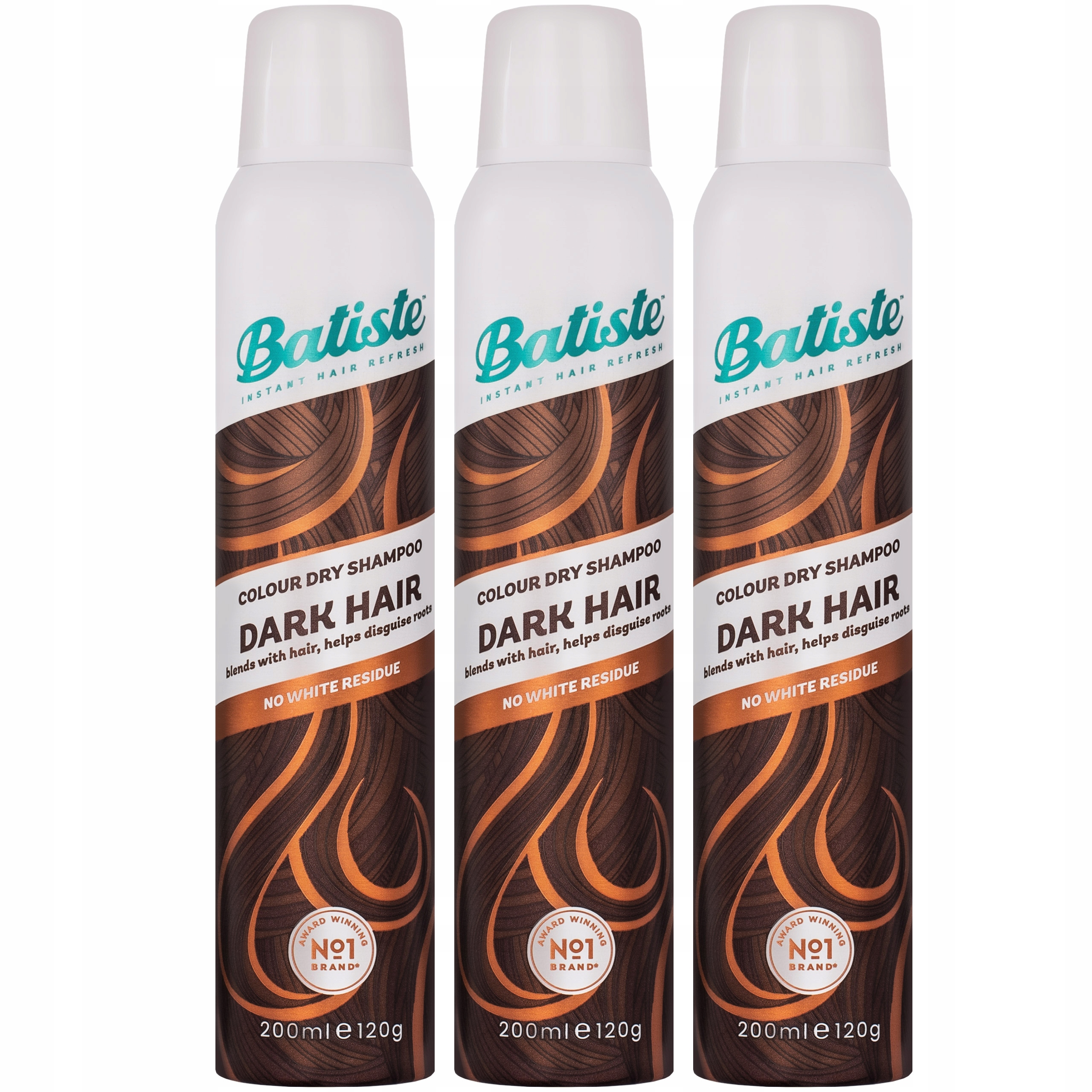 

Batiste Dark Hair suchy szampon do włosów 3x200ml