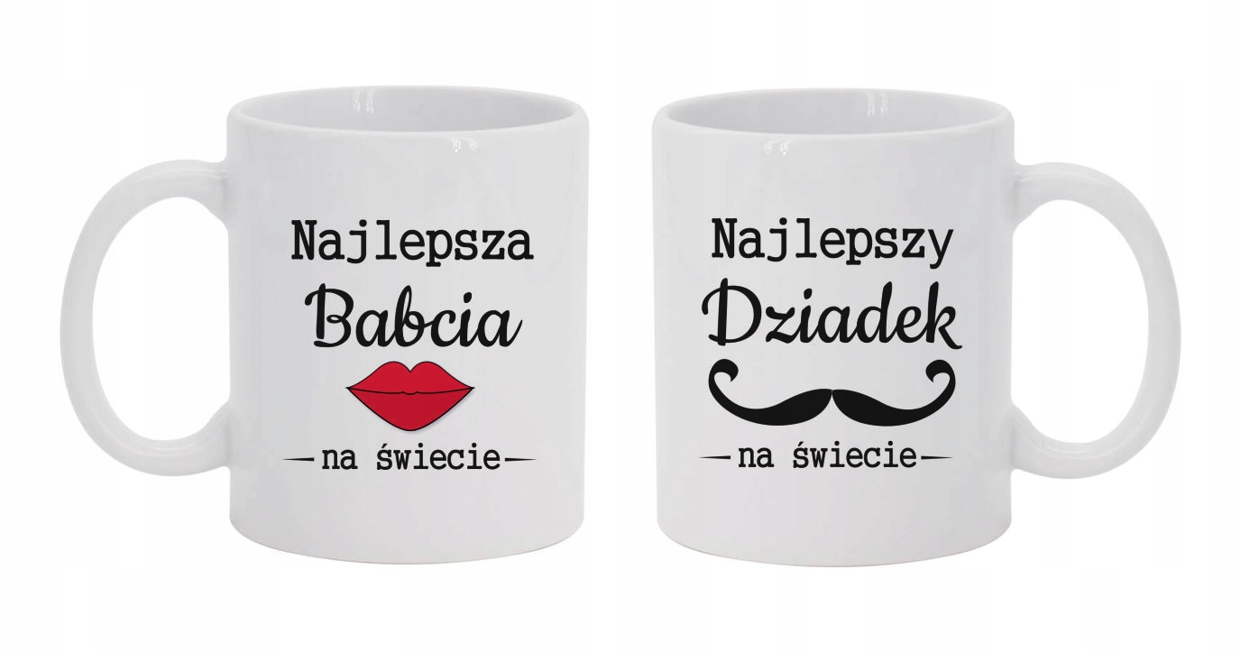 

Prezent Na Dzień Babci Dziadka dwa kubki zestaw