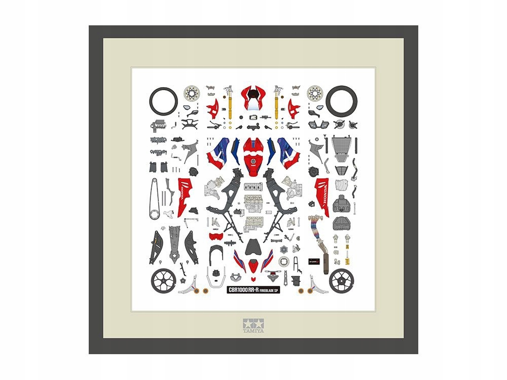 1/12 Honda CBR1000RR-R Panel dílů R Tamiya 21243
