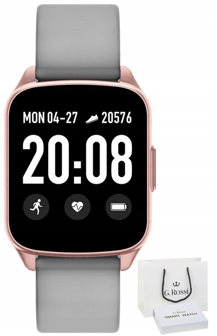 

Zegarek Męski Smartwatch G. Rossi Ciśnienie Sms