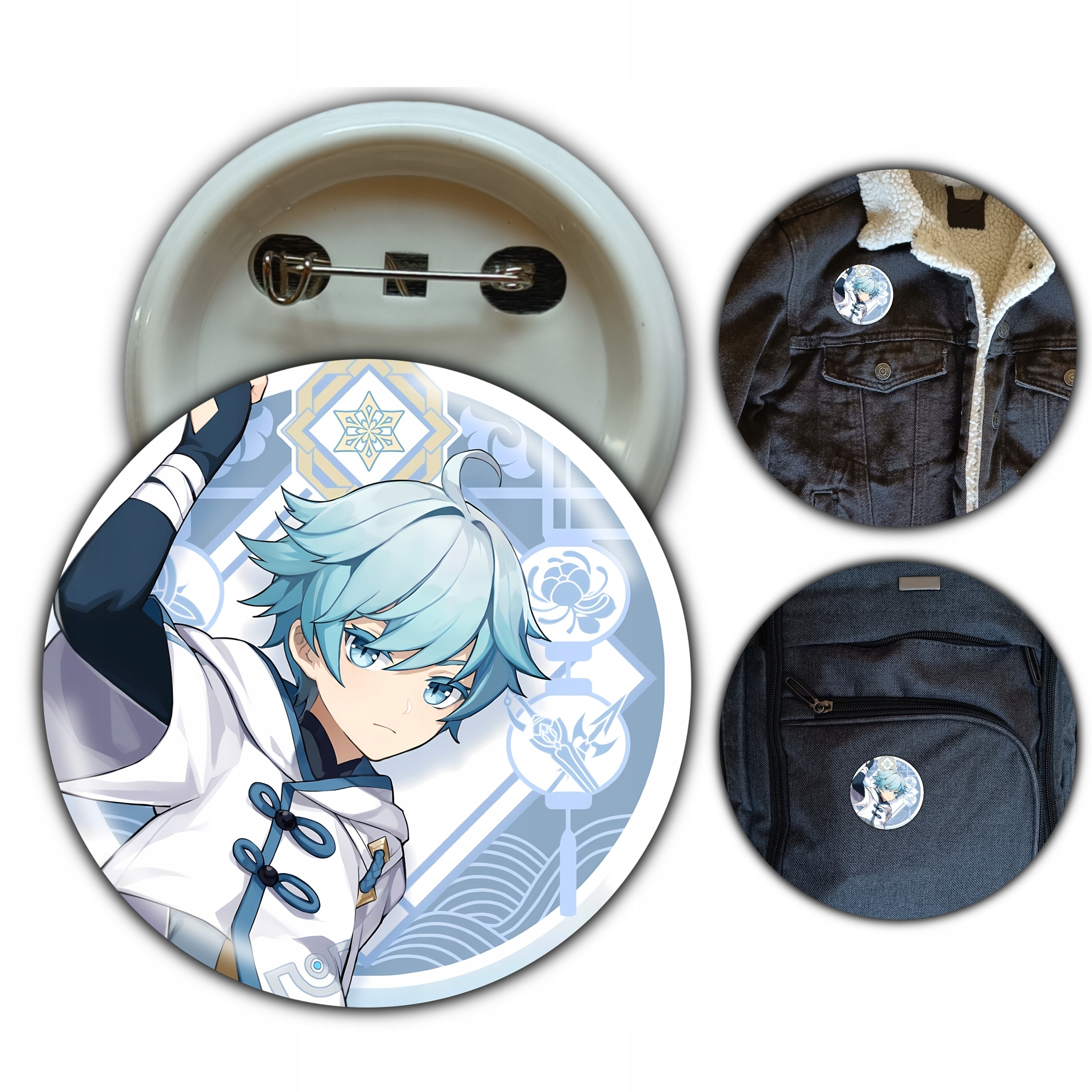 Przypinka, button, pin, znaczek, gra Chongyun Genshin Impact 58mm