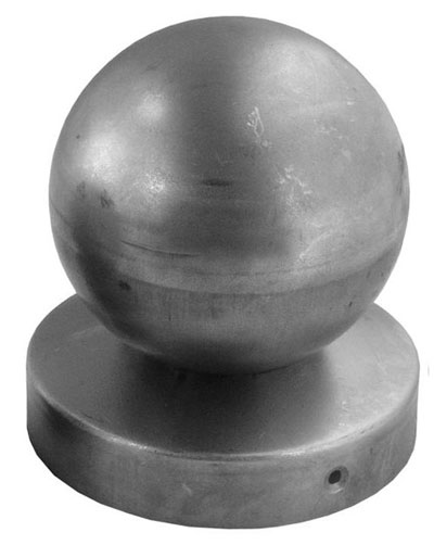 

Daszek na rurę fi 60 z kulą fi 60 Słupek okragły