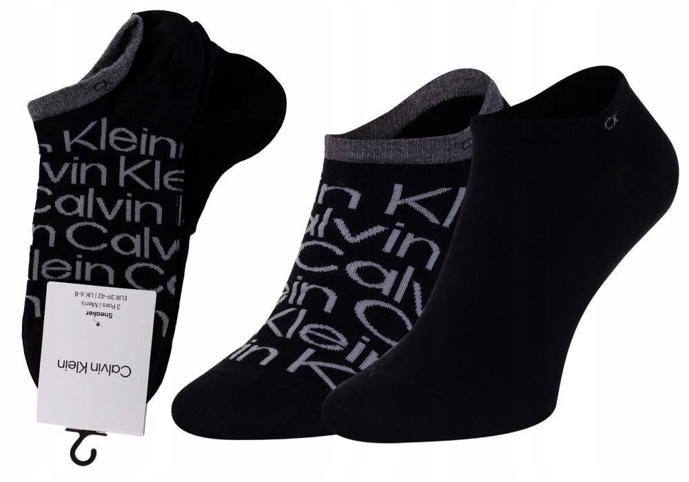 

Calvin Klein Skarpetki Stopki 2 Pary Black r.39-42