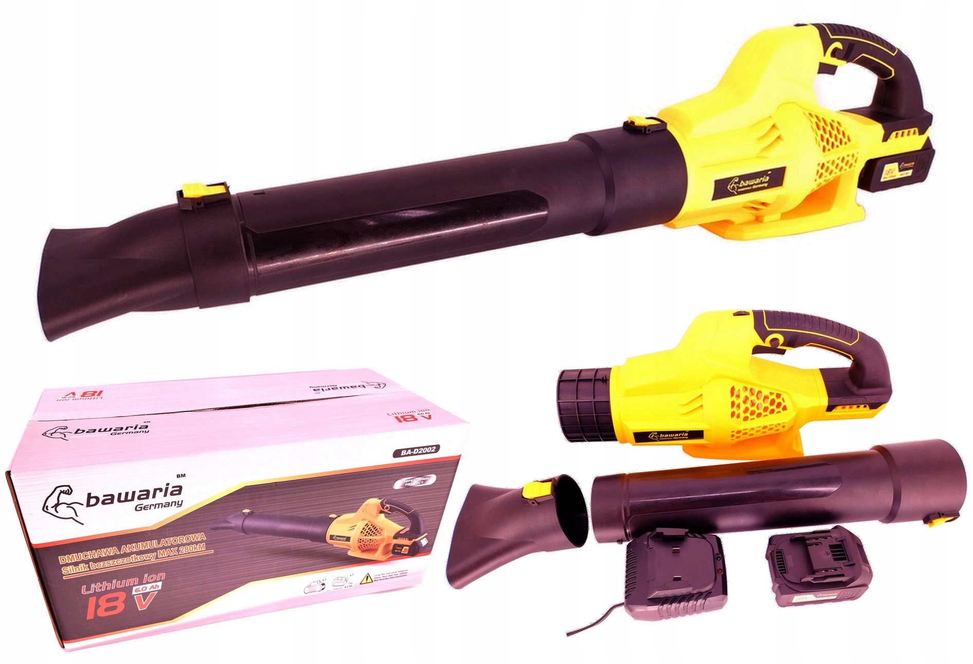 Bawaria D2002 dmuchawa akumulatorowa z regulacją Pasuje do Makita