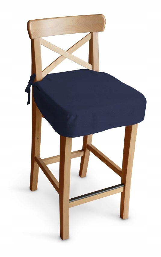 Dekoria Sedák na barovou židli Ingolf Ikea modrý