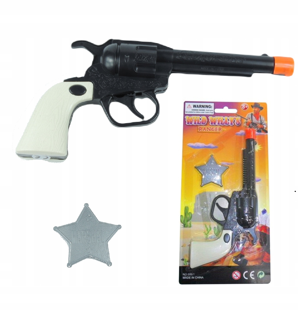 PISTOLET GWIAZDA SZERYF ZESTAW KOWBOJ DZIKI ZACHÓD DLA DZIECI
