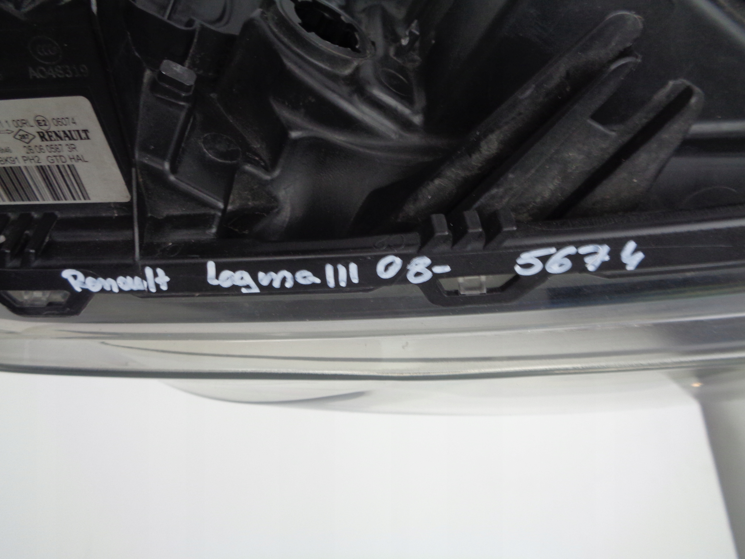 light left REFLEKTOR RENAULT LAGUNA III LIFT