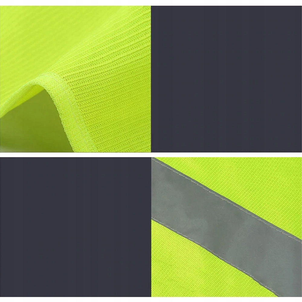 KAMIZELKA ODBLASKOWA DROGOWA ŻÓŁTA OSTRZEGAWCZA DO SAMOCHODU AUTA NA RZEP Marka Amio