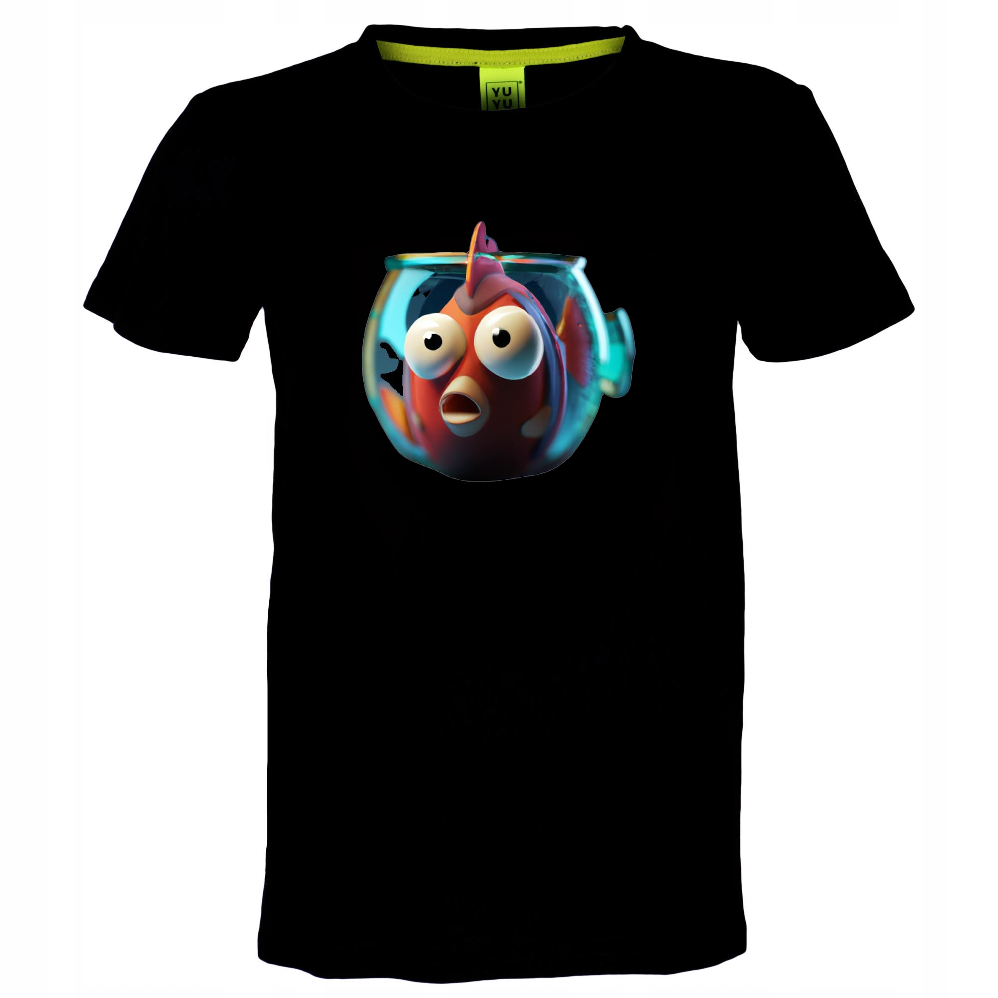 

T-shirt Koszulka Czarna Rybka W Słoiku 164/170