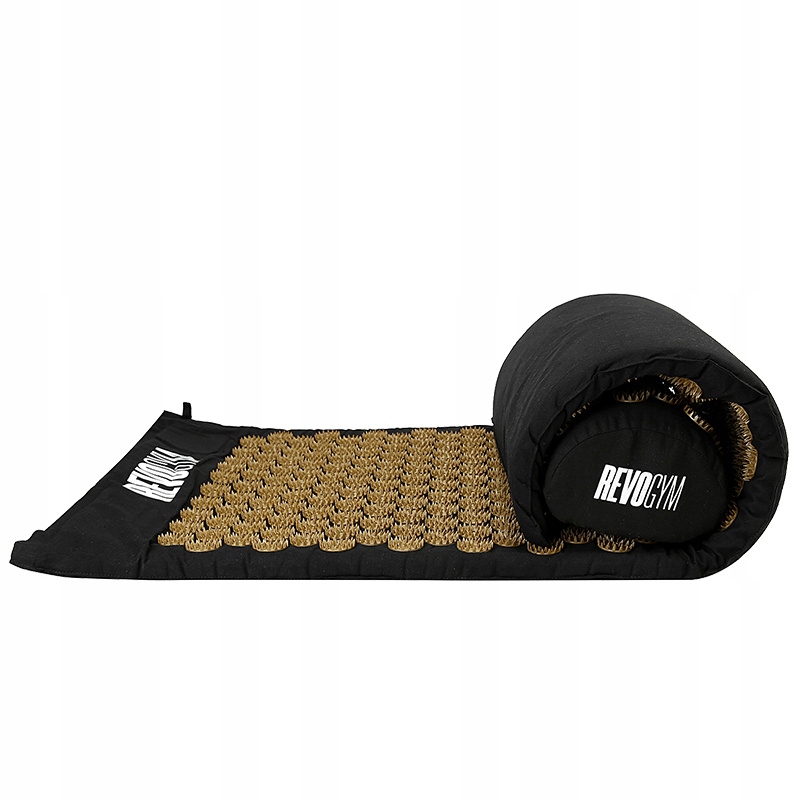 MATA DO AKUPRESURY ZDROWOTNA Z KOLCAMI AKUPRESURA MASAŻ ZESTAW Z PODUSZKĄ Kolor dominujący czarny