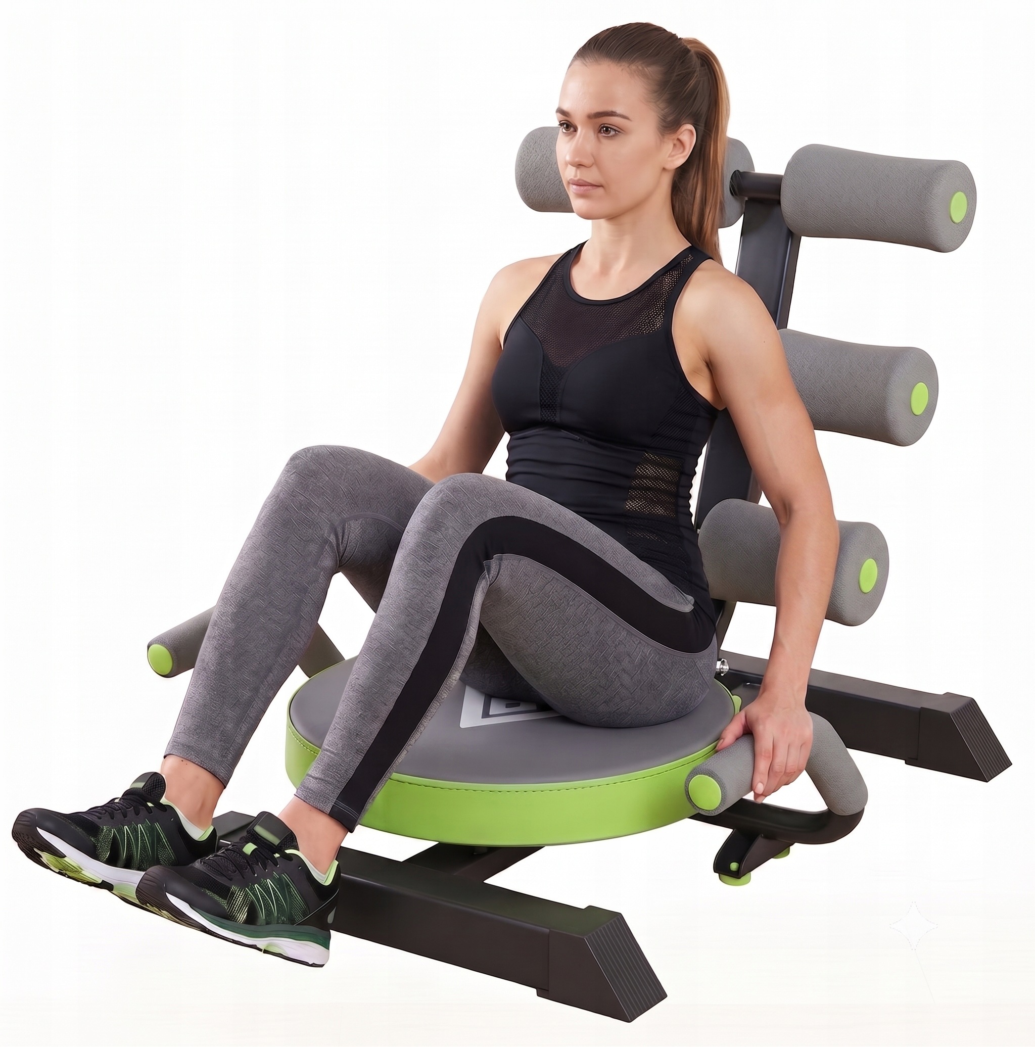 Posilovač břicha Ab Trainer – nastavitelný pro trénink core, zatáčení, záda