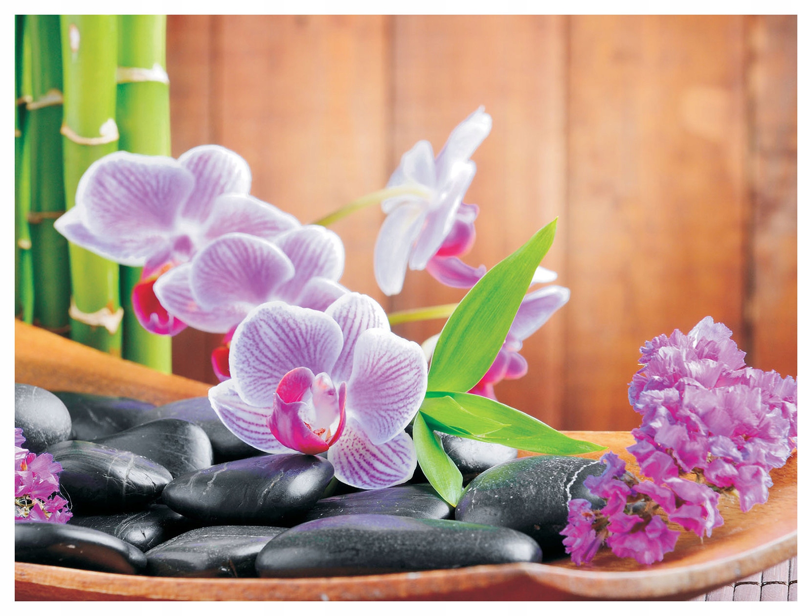 Fototapeta Orchideje Kameny Spa Relax vinylová 254x184 lepidlo