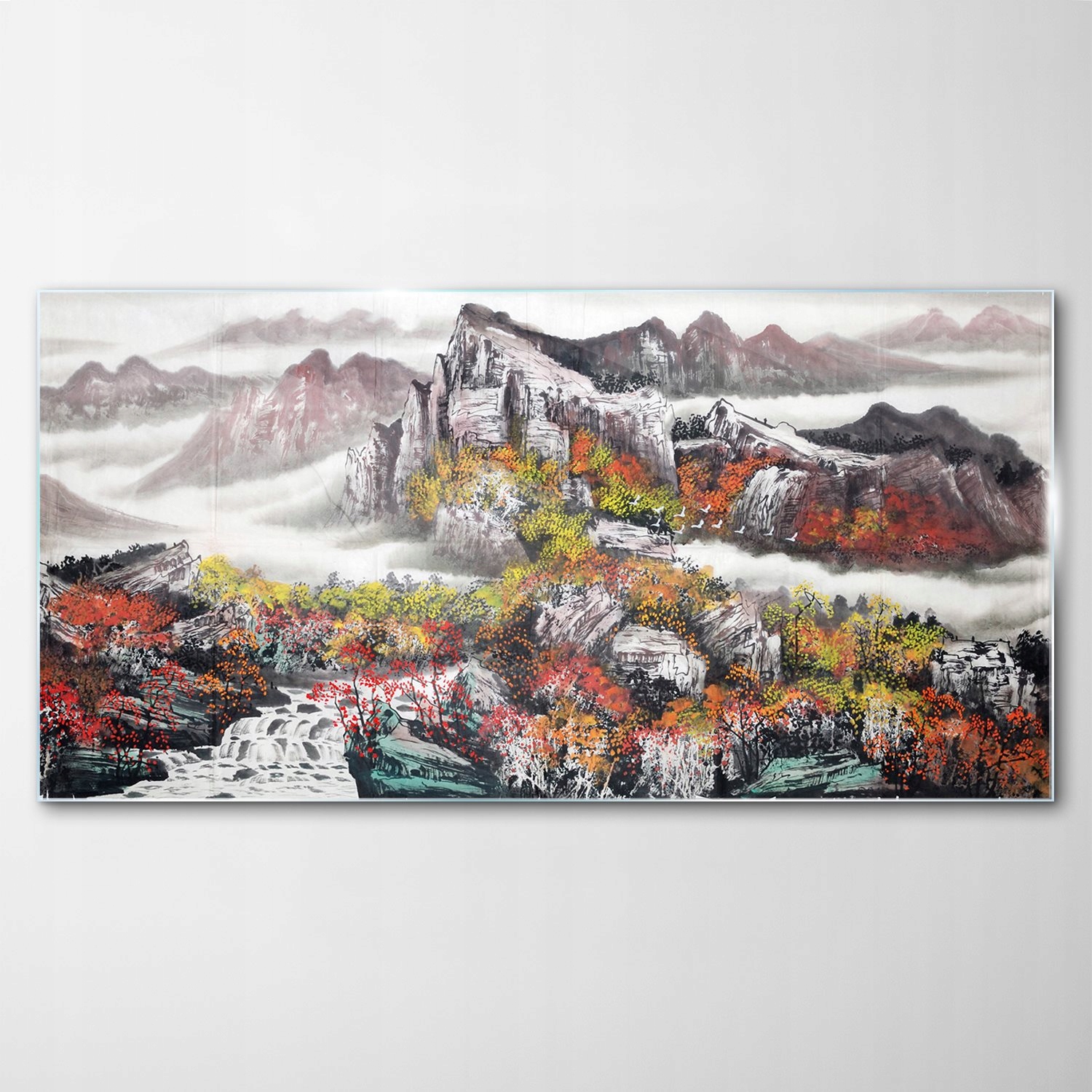 

Obraz Szklany Dekor Góry Krajobraz Drzewa 120x60