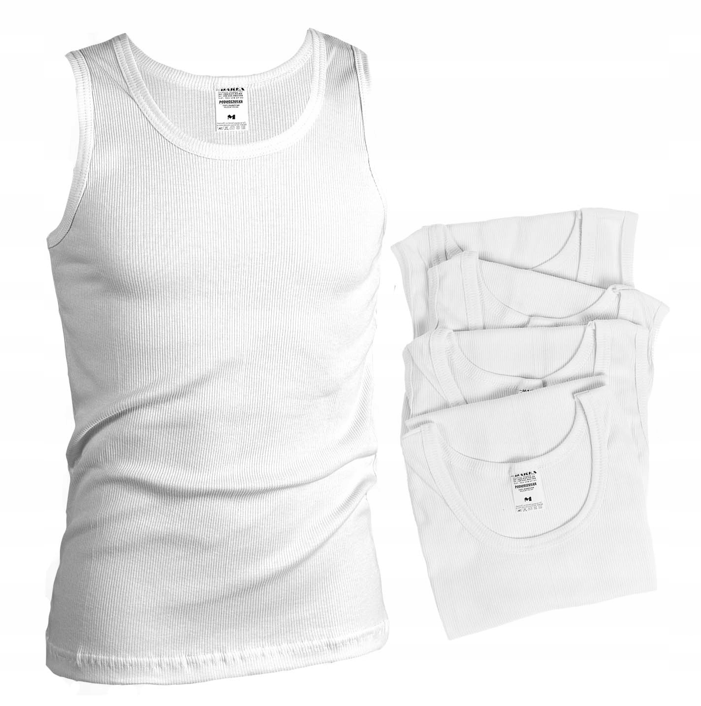 POLSKI Podkoszulek Męski - prążek - rozm.XXL