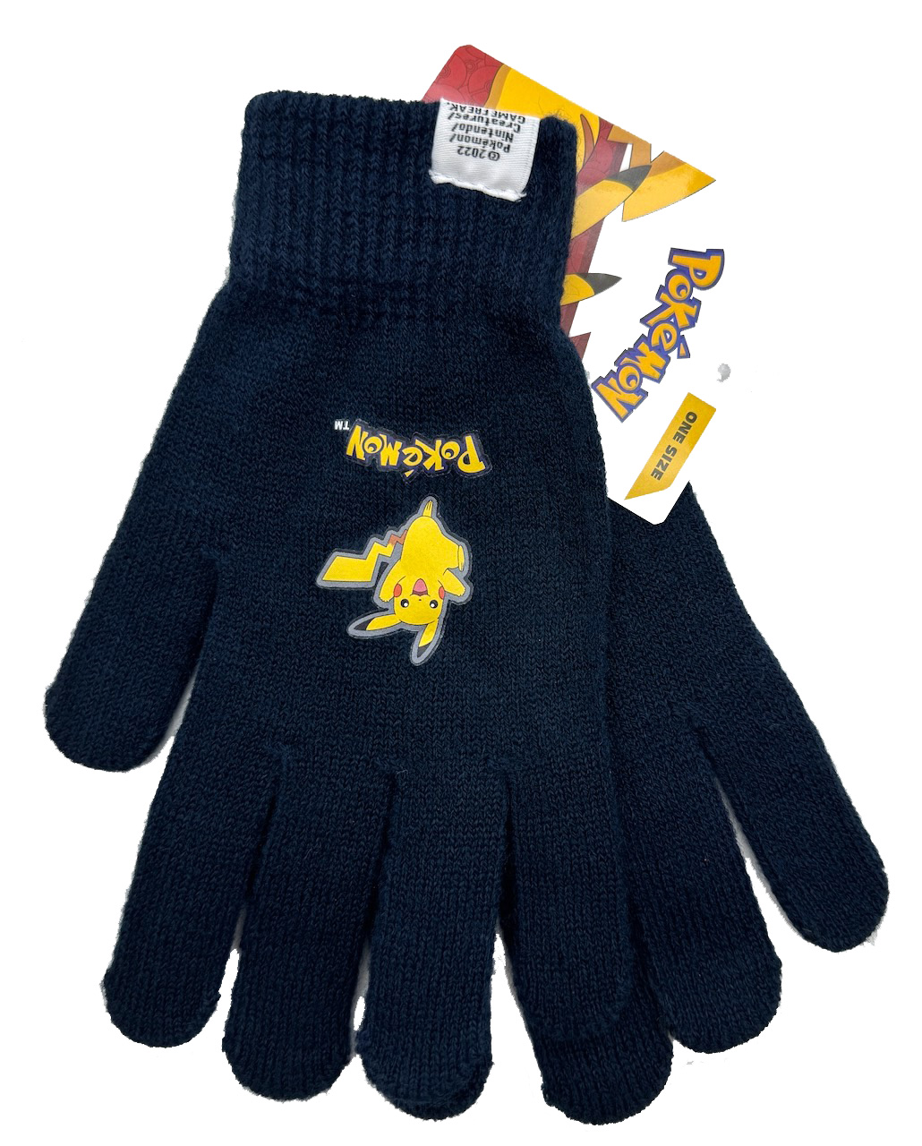 RĘKAWICZKI POKEMON PIKACHU GRANATOWE ORYGINALNE