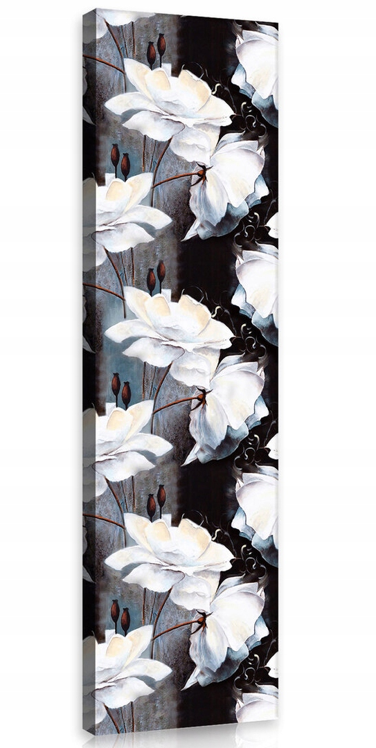 Obraz Na Plátně Canvas 45x145 Bílé Květy