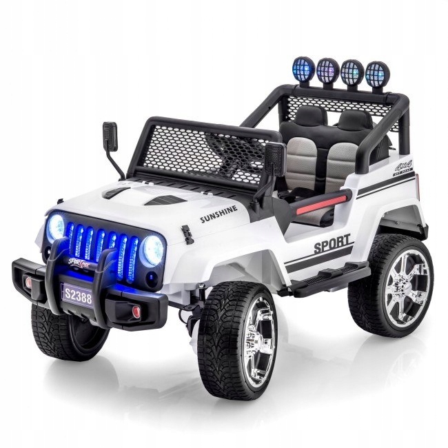 Jeep Sunshine, Napęd 4X4, 2X12V ,wolny Start/ Miękkie Koła, Bluetooth,