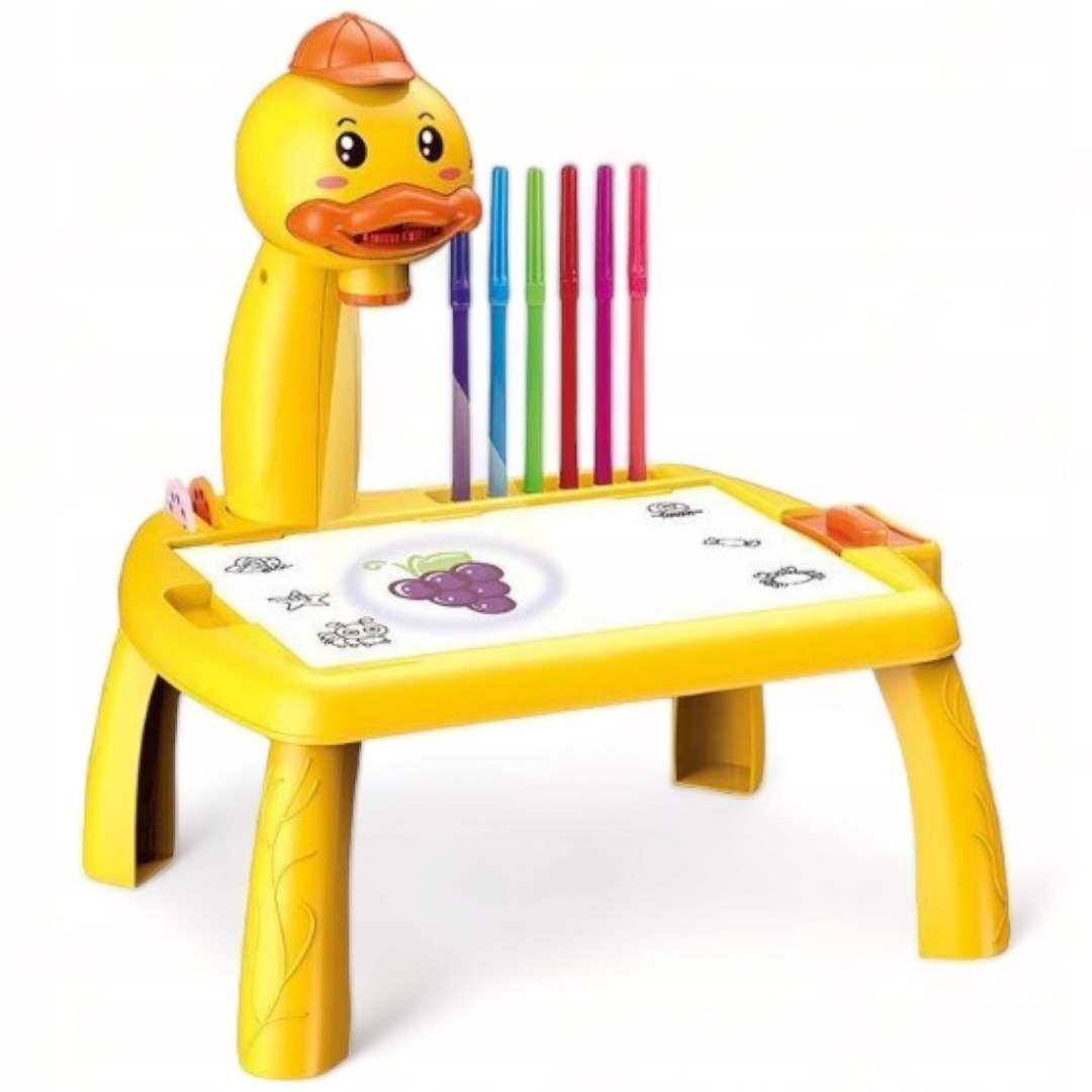 MAGICZNY STOLIK DO MALOWANIA Z TABLICĄ PROJEKTOR SLAJDY RZUTNIK DLA DZIECI EAN (GTIN) 5906214493230