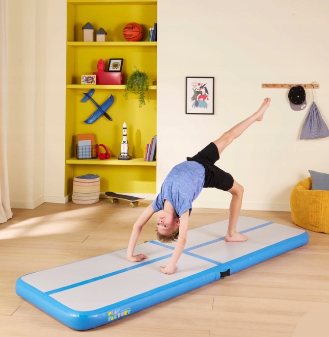 Mata Gimnastyczna Air Track Play Factory 250x80cm Pompka