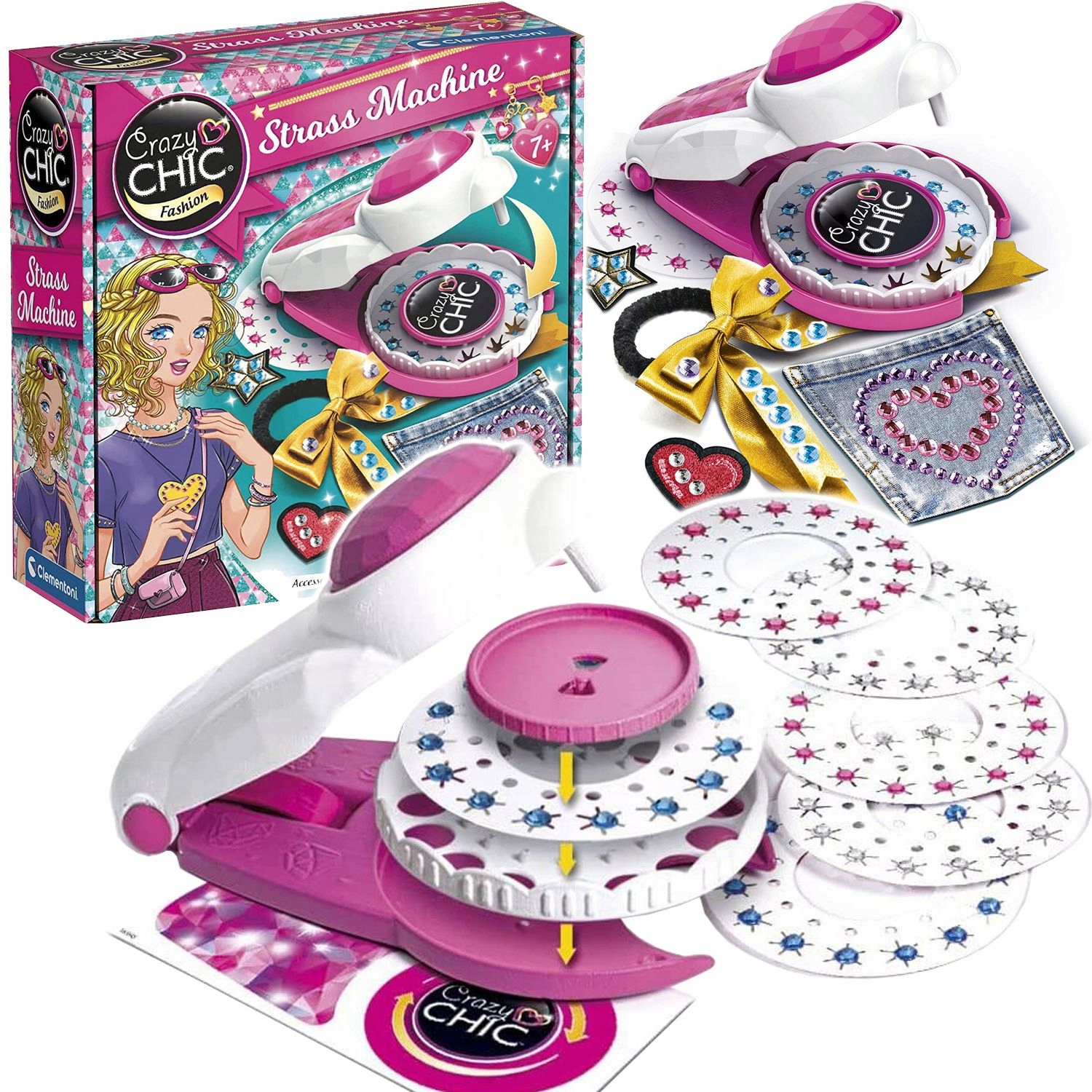 

Maszynka Do Ozdabiania Ubrań Crazy Chic Clementoni