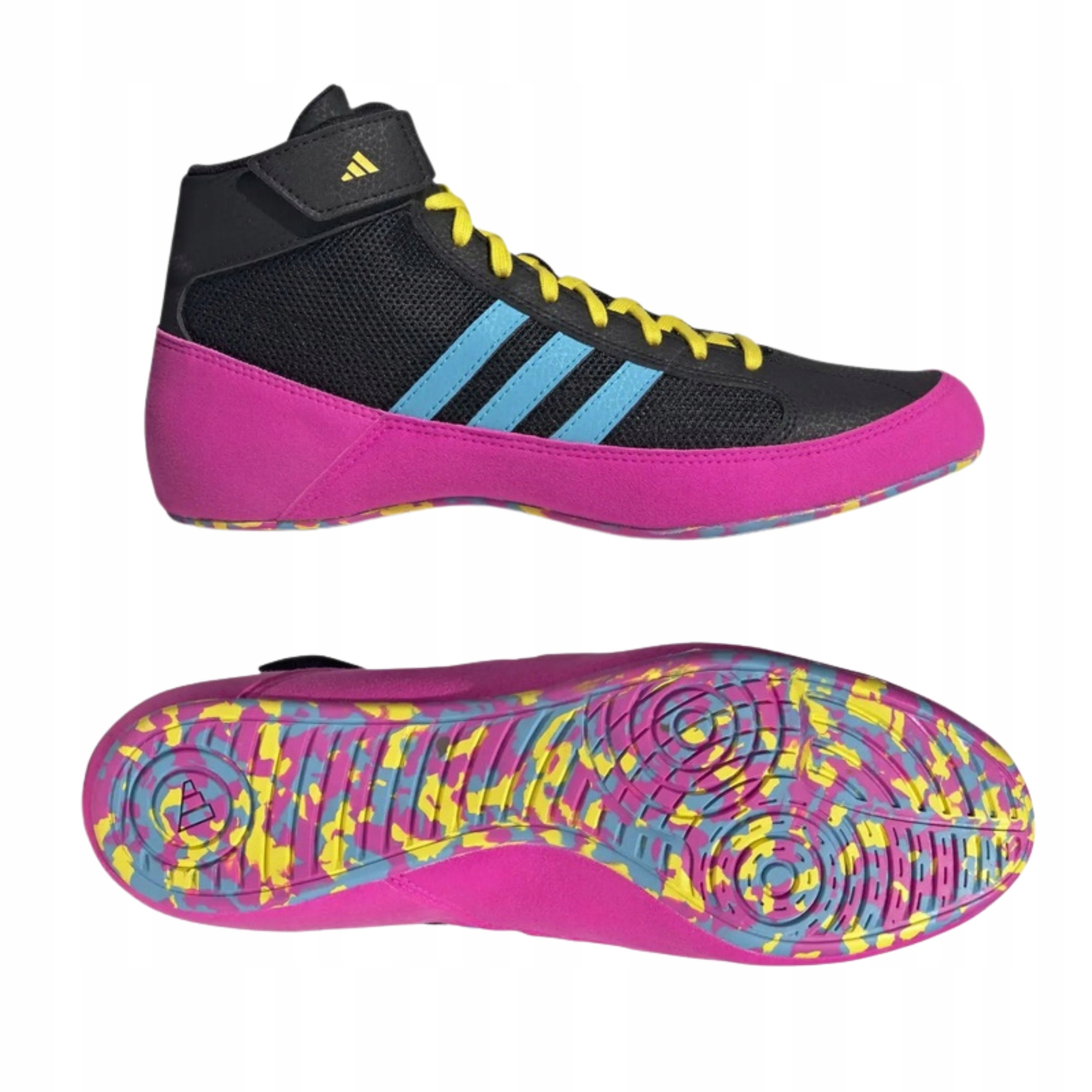 Adidas Havoc 2 Buty Zapaśnicze Krav Maga Boks Mma Kids Czarno Różowe 37 1-3