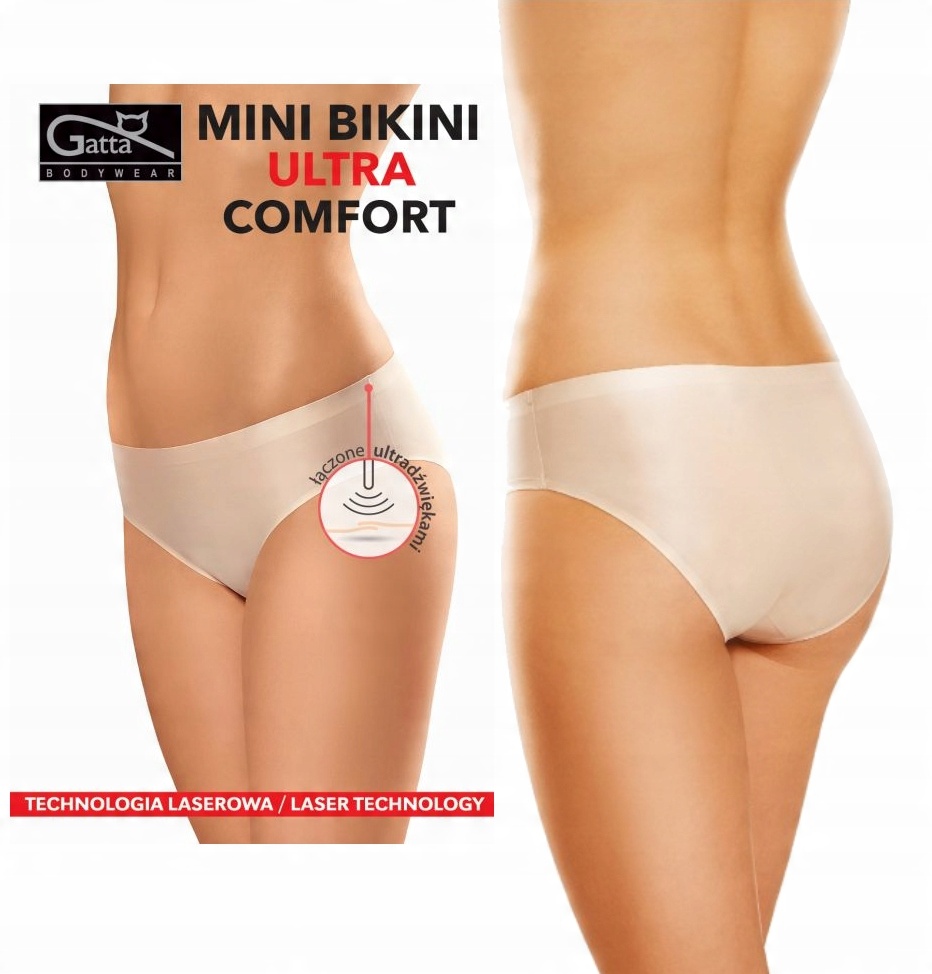 

Majtki Mini Bikini Ultra Gatta | Bezszwowe | r.L