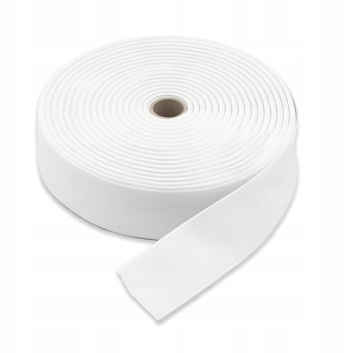 Guma Tkaná 50mm/25mb bílá REZ00