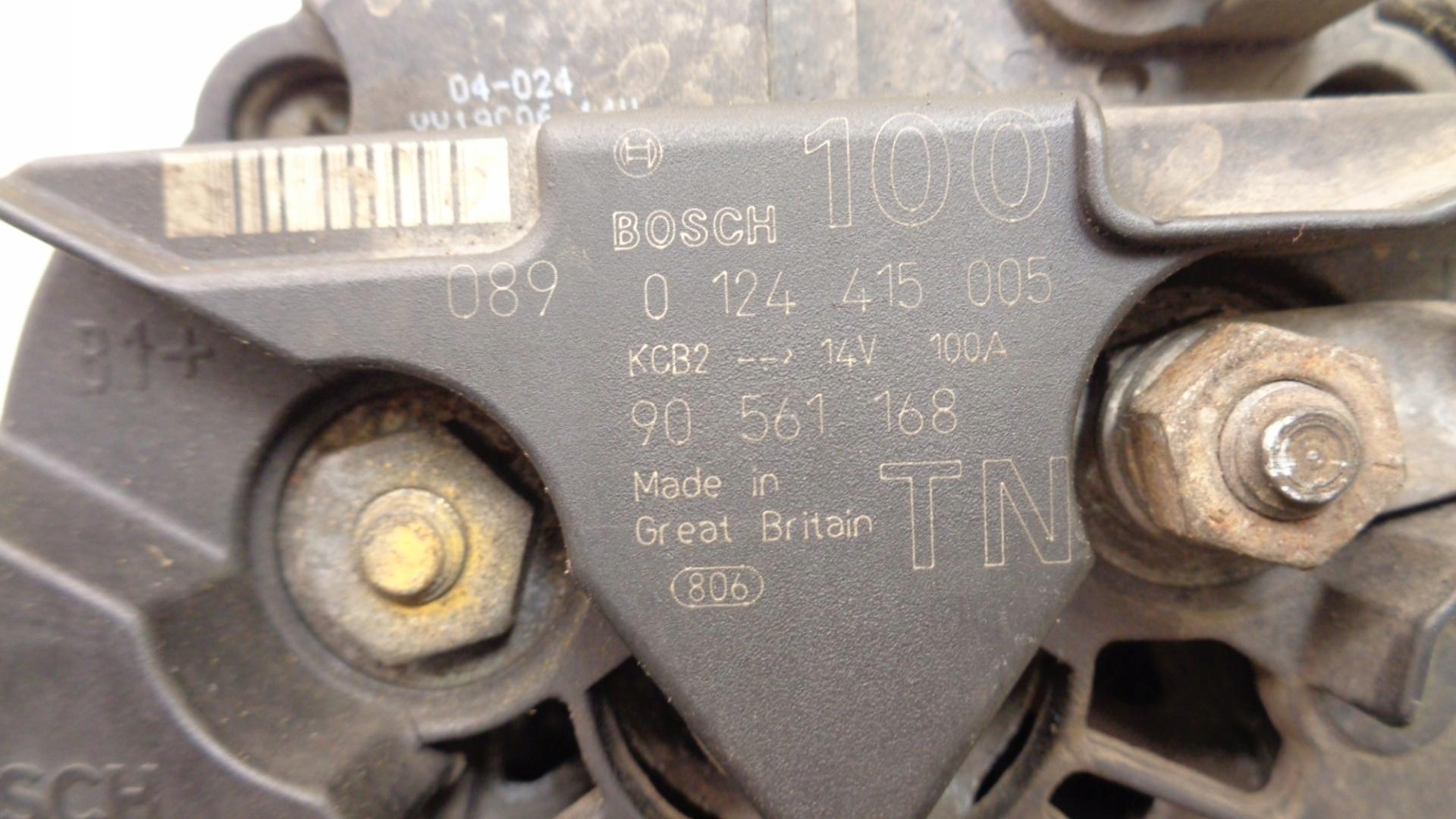 ALTERNATOR OPEL ASTRA G II 2.0D 74KW 00R 90561168 Wersja Europejska