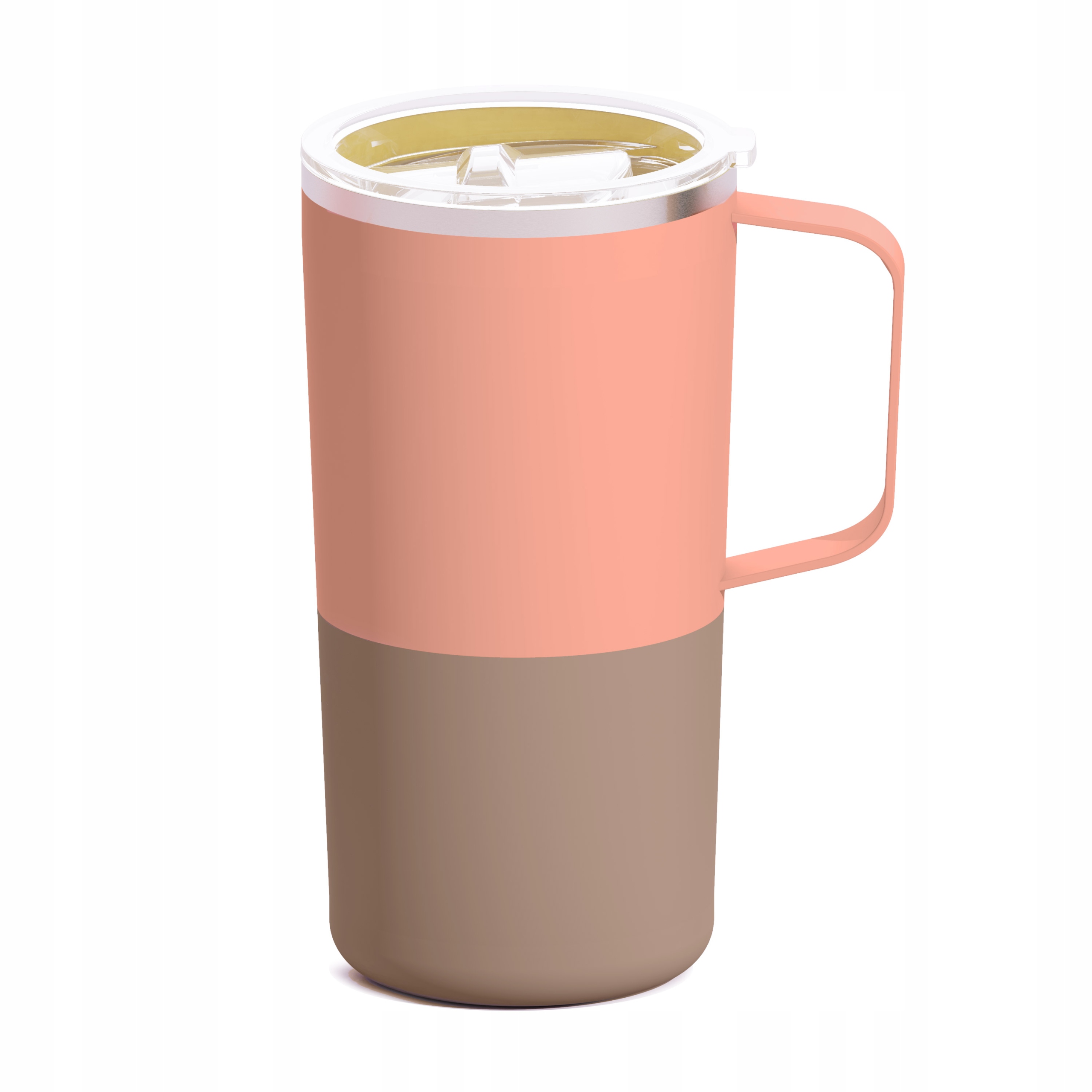Asobu Tower Pastel Peach 590ML Termohrnek s keramickým povrchem