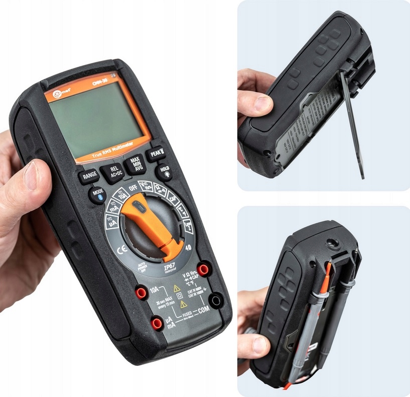 Multimetr cyfrowy przemysłowy CMM-30 Sonel Bluetooth IP67 Zasilanie baterie